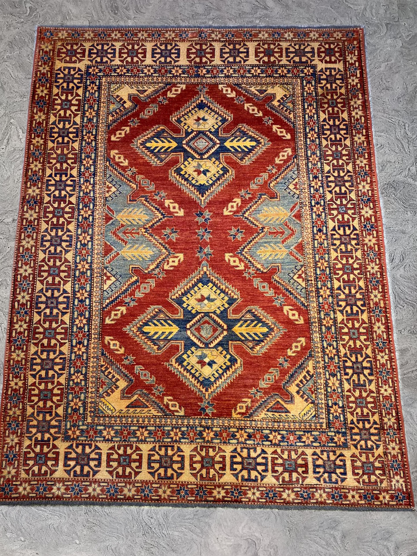 Tappeto Uzbek 280x195 cm Tappeto Uzbek usato 280x195 cm codice 1897b