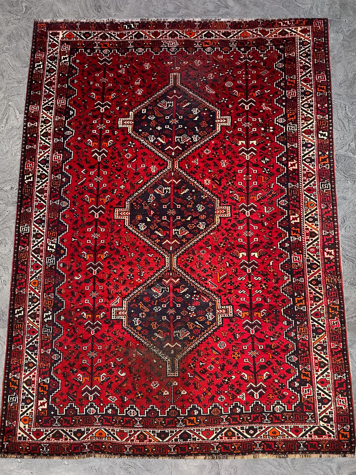 Tappeto Shiraz 295x208 cm Tappeto Shiraz usato 295x208 cm codice 1325b