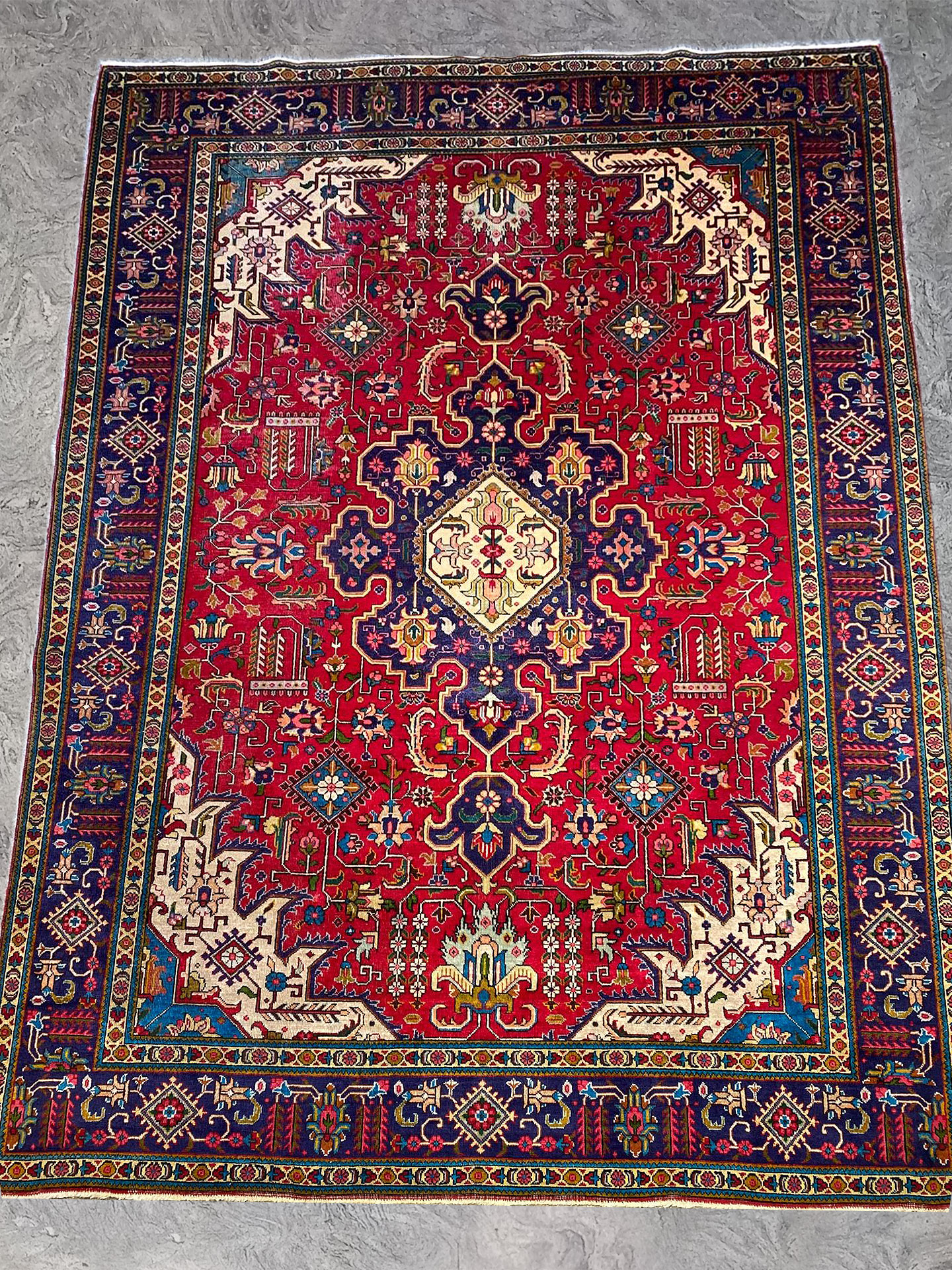 Tappeto Tabriz 340x242 cm Tappeto Tabriz usato 340x242 cm codice 2405b